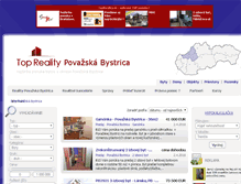 Tablet Screenshot of byty.reality-povazskabystrica.eu